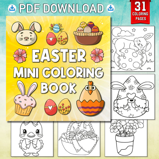 Happy Easter Coloring Book: Bold and Easy Designs for Adults, Teens, and Kids.