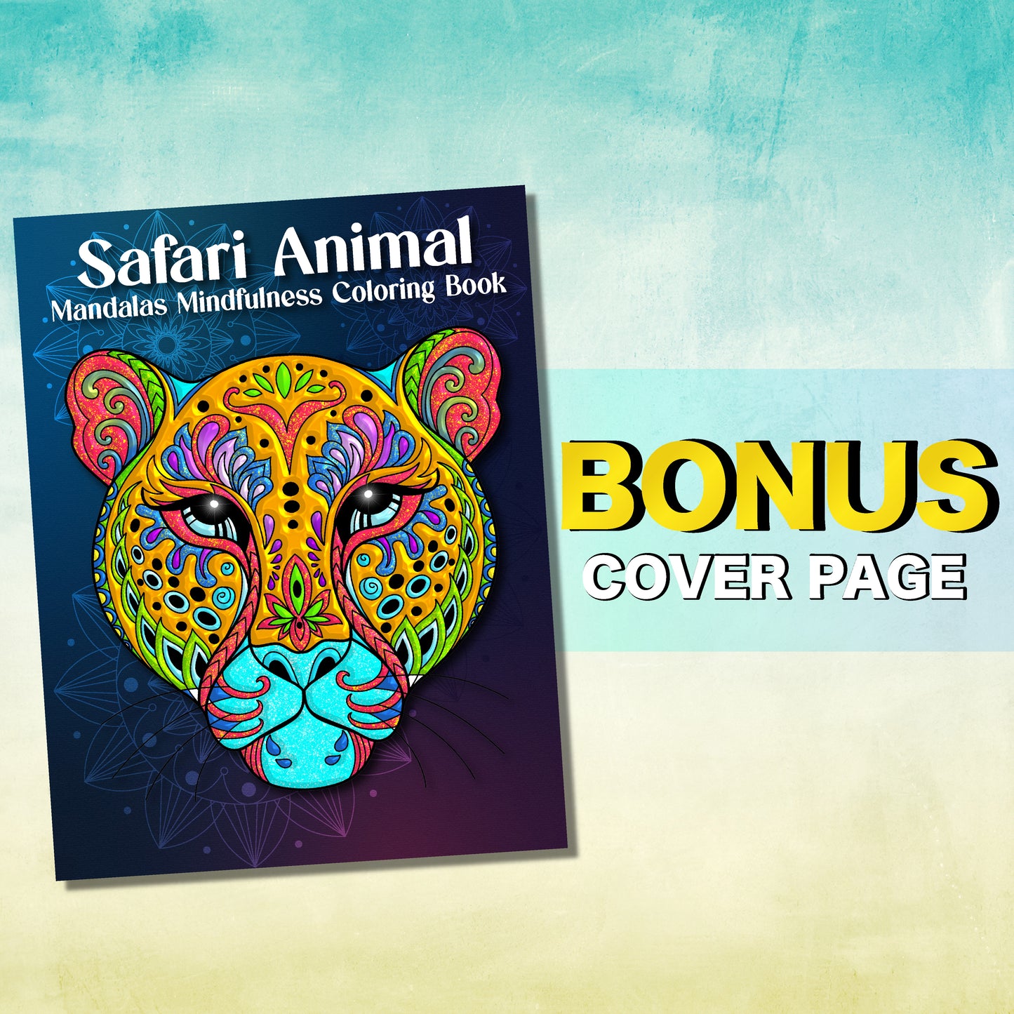 Safari Animal Mandala Coloring Book