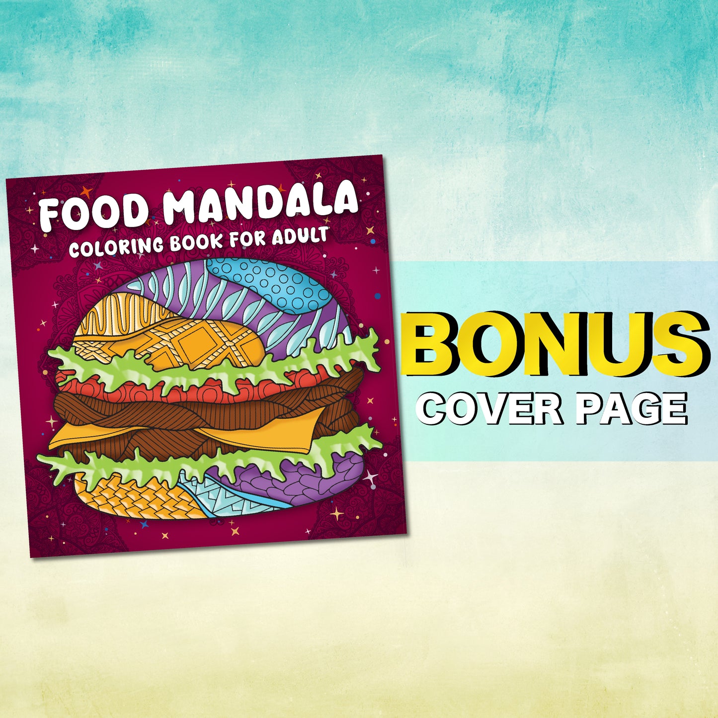 Food Mandala Coloring Book